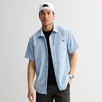 Men's Billabong Collared Short Sleeve Button-Down Shirt