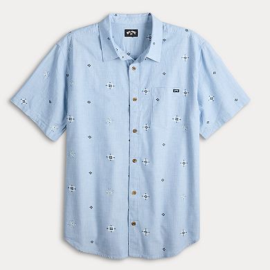 Men's Billabong Collared Short Sleeve Button-Down Shirt