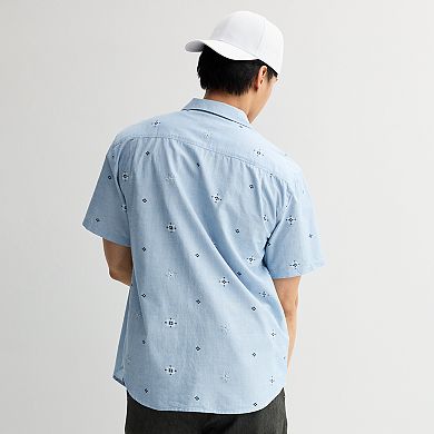 Men's Billabong Collared Short Sleeve Button-Down Shirt