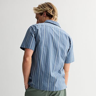 Men's Billabong Collared Woven Short Sleeve Button-Down Shirt