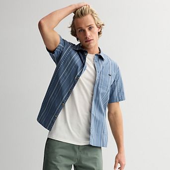 Men's Billabong Collared Woven Short Sleeve Button-Down Shirt