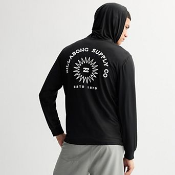 Men's Billabong Logo Long Sleeve Hooded Shirt