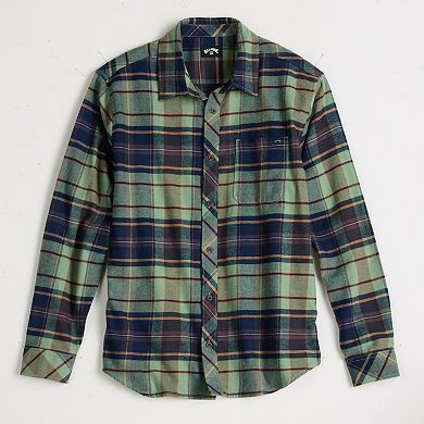 Men's Billabong Long Sleeve Button Down Flannel Shirt