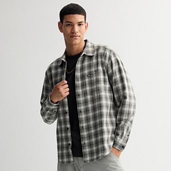 Men's Billabong Long Sleeve Button-Down Flannel Shirt
