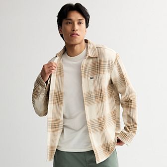 Men's Billabong Long Sleeve Button-Down Flannel Shirt