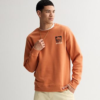 Men's RVCA Graphic Crewneck Fleece Sweatshirt