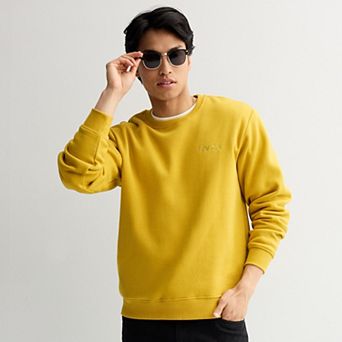 Men's RVCA Embroidered Graphic Crewneck Fleece Sweatshirt