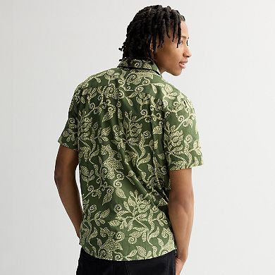 Men's RVCA Short Sleeve Button Down Shirt