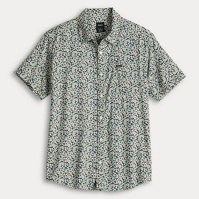 Men's RVCA Short Sleeve Button Down Shirt