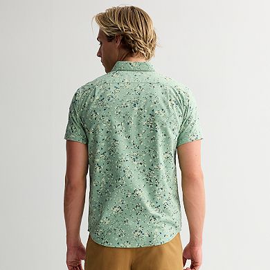 Men's RVCA Short Sleeve Button Down Shirt