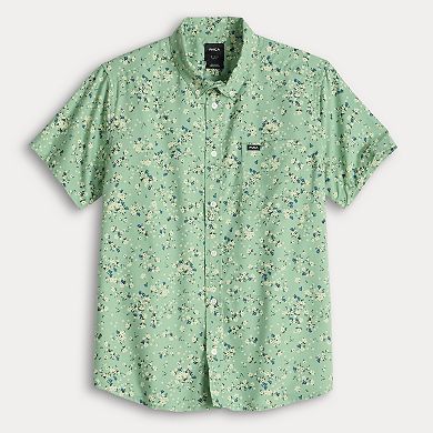 Men's RVCA Short Sleeve Button Down Shirt