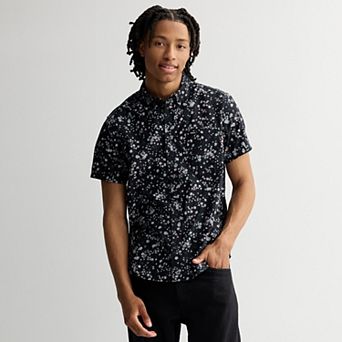 Men's RVCA Short Sleeve Button Down Shirt