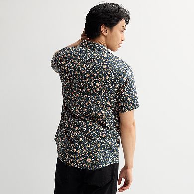 Men's RVCA Short Sleeve Button Down Shirt