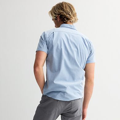 Men's RVCA Short Sleeve Button Down Shirt