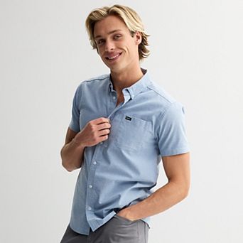 Men's RVCA Short Sleeve Button Down Shirt