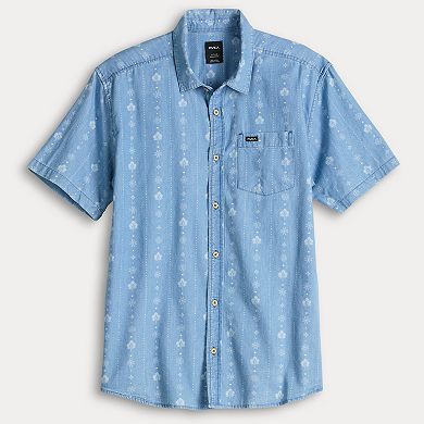 Men's RVCA Short Sleeve Button Down Shirt