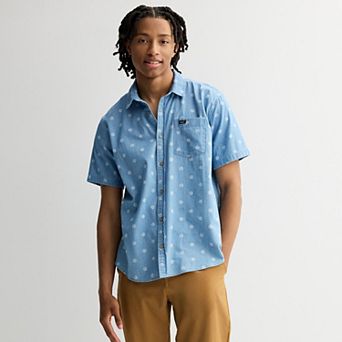 Men's RVCA Short Sleeve Button Down Shirt