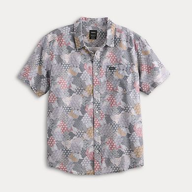 Men's RVCA Short Sleeve Button Down Shirt