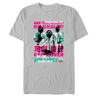 Men's Squid Game I Survived Game Over Graphic Tee