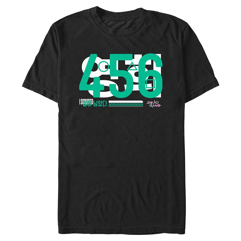 Men's Squid Game 456 I Survived Graphic Tee