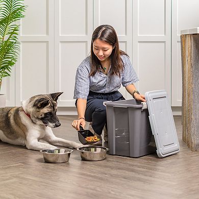 Iris 30-lbs. Airtight Pet Food Container with Scoop