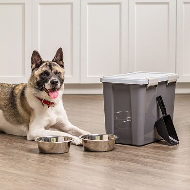 Iris 30-lbs. Airtight Pet Food Container with Scoop