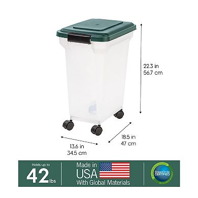 Iris 55-qt. Remington Premium Airtight Pet Food Container