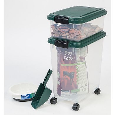 Iris 33-qt. & 12-qt. Remington Premium Airtight Pet Food Containers with Scoop