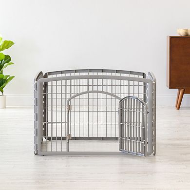 Iris 24-in. Exercise 4-Panel Pet Playpen with Door