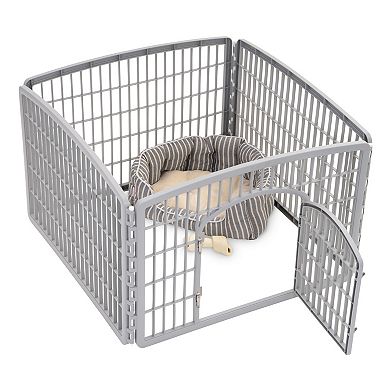 Iris 24-in. Exercise 4-Panel Pet Playpen with Door