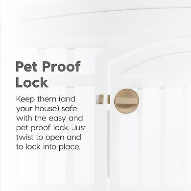 Iris 24-in. Exercise 10-panel pet Playpens with door