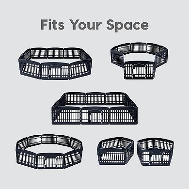 Iris 24-in. Exercise 10-panel pet Playpens with door