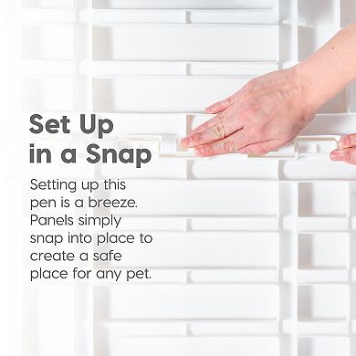 Iris 24-in. Exercise 10-panel pet Playpens with door
