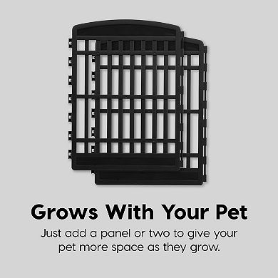 Iris 35-in. Exercise 10-Panel Pet Playpens With Door