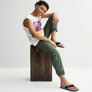 Boys Sonoma Goods For Life® Pull On Twill Joggers in Regular & Husky