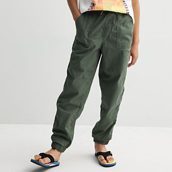Boys 7-20 Sonoma Goods For Life® Pull On Twill Joggers in Regular & Husky