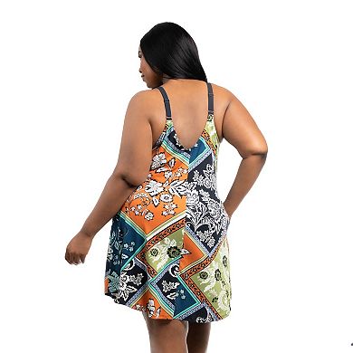 Plus Size Lilac+London Print Chemise