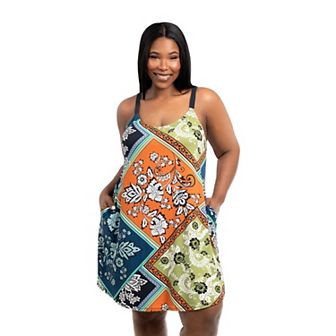 Plus Size Lilac+London Print Chemise