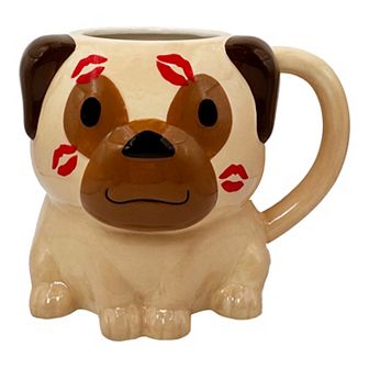 Sheffield Home Pug Kisses Ceramic Mug
