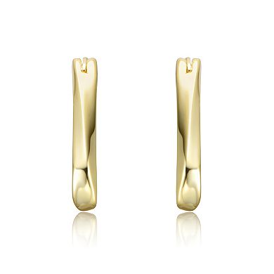 Wavy Twisted Hoop Earrings