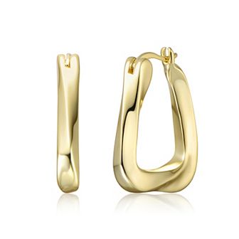 Wavy Twisted Hoop Earrings
