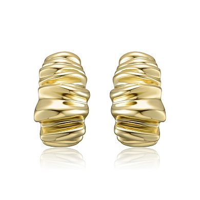 Waffled Wave Chunky Earrings