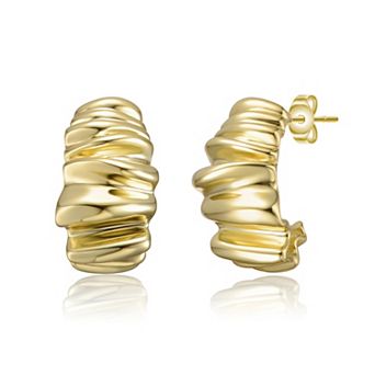 Waffled Wave Chunky Earrings