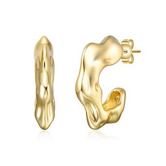 Twisted Open Hoop Earrings