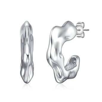 Twisted Open Hoop Earrings