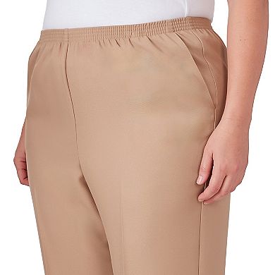 Plus Size Alfred Dunner Button Hem Capri Pant