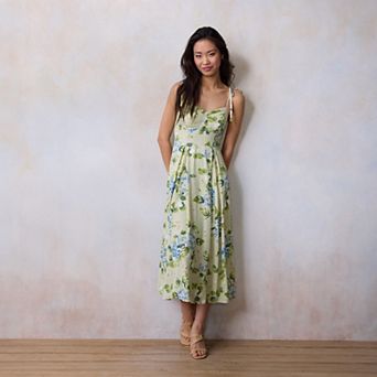 Women's LC Lauren Conrad Sweetheart Neck Tea Length Dress