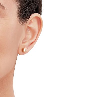 Everlasting Gold 10k Gold Ball Hollow Earrings