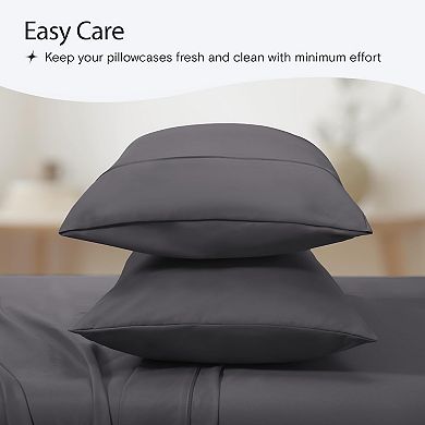 LuxClub Collection 2-piece Wrinkle-Free Cooling Pillowcase Set
