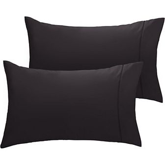 LuxClub Collection 2 pc Wrinkle-Free Cooling Pillowcase Set